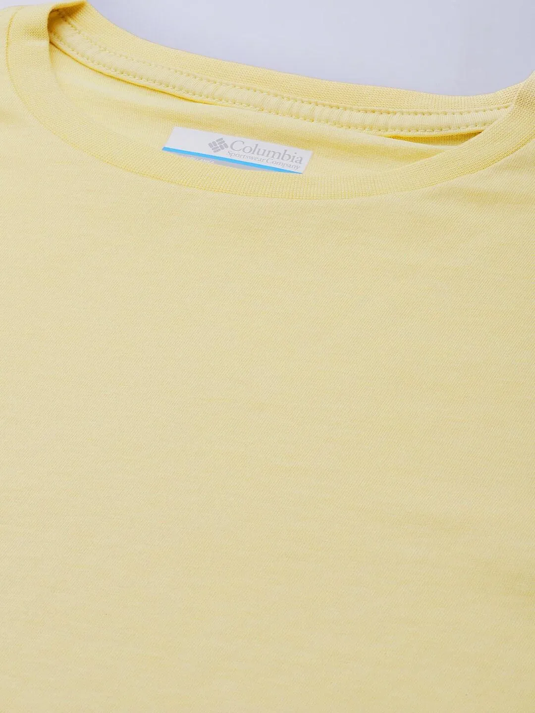 Columbia Women Yellow North Cascades LS Printed T-Shirt