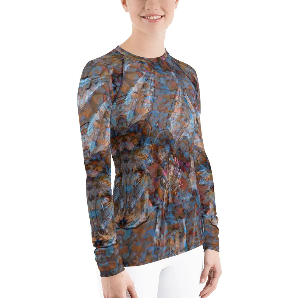 Columbine Flowers Women's Long Sleeve Top