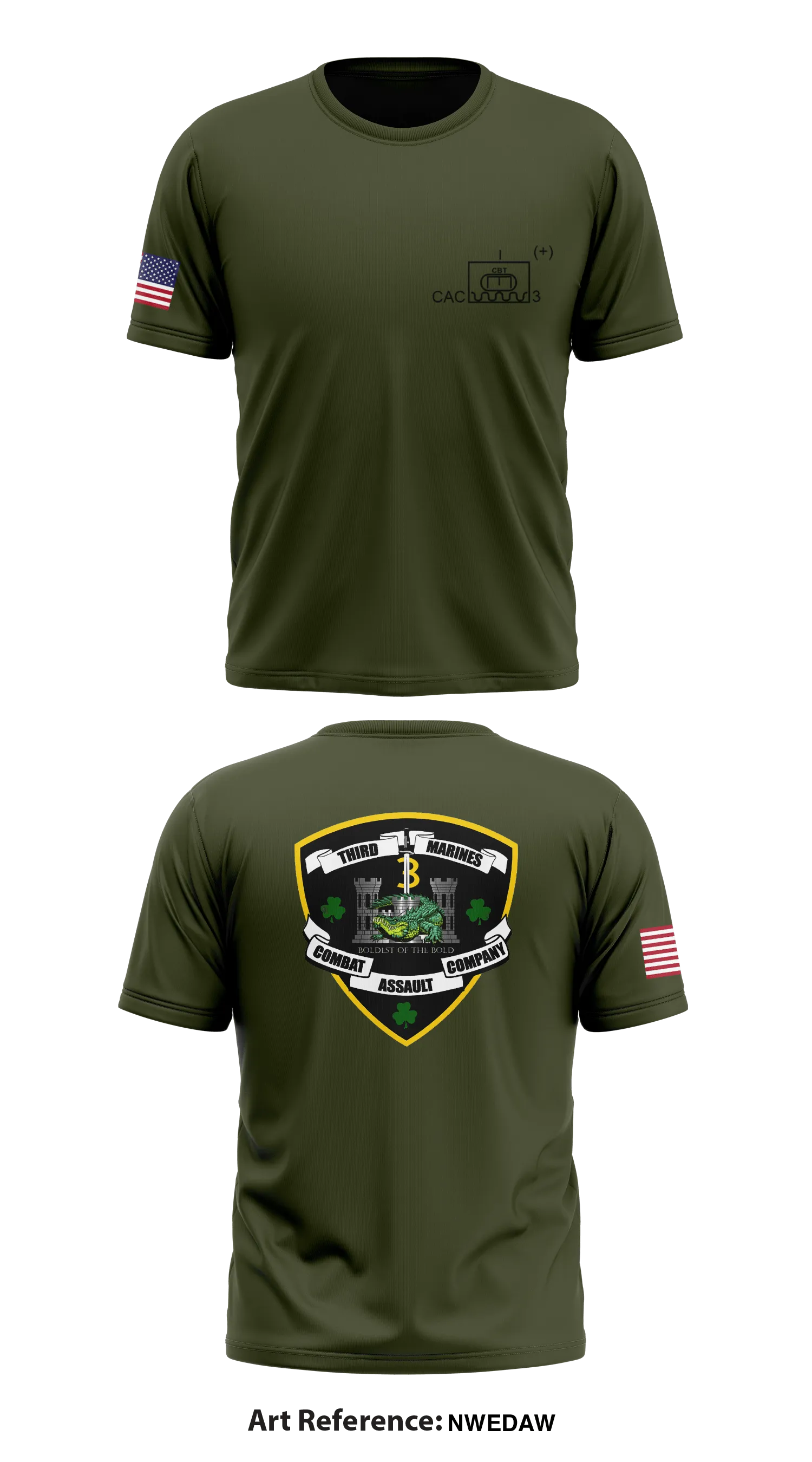 Combat Assault Company Core Men's SS Performance Tee - NwedaW