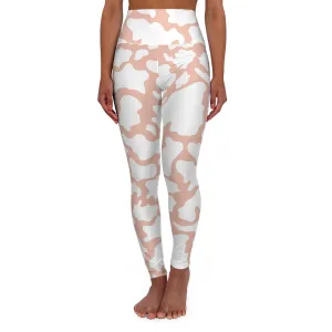 Comfy High Waisted Yoga Leggings - Lightweight Camo Design for Active Lifestyle