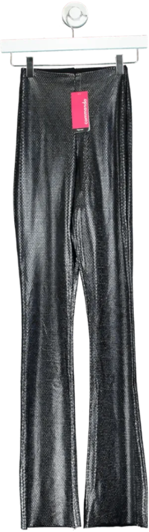 Commando Navy Snake Flared Leggings UK XS
