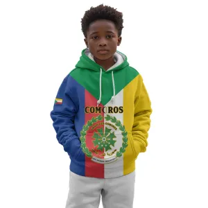 Comoros Coat Of Arms Flag Style Kid Hoodie LT15