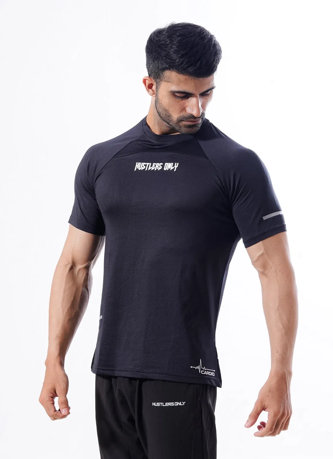 Crest Cardio Tshirt - Jet Black