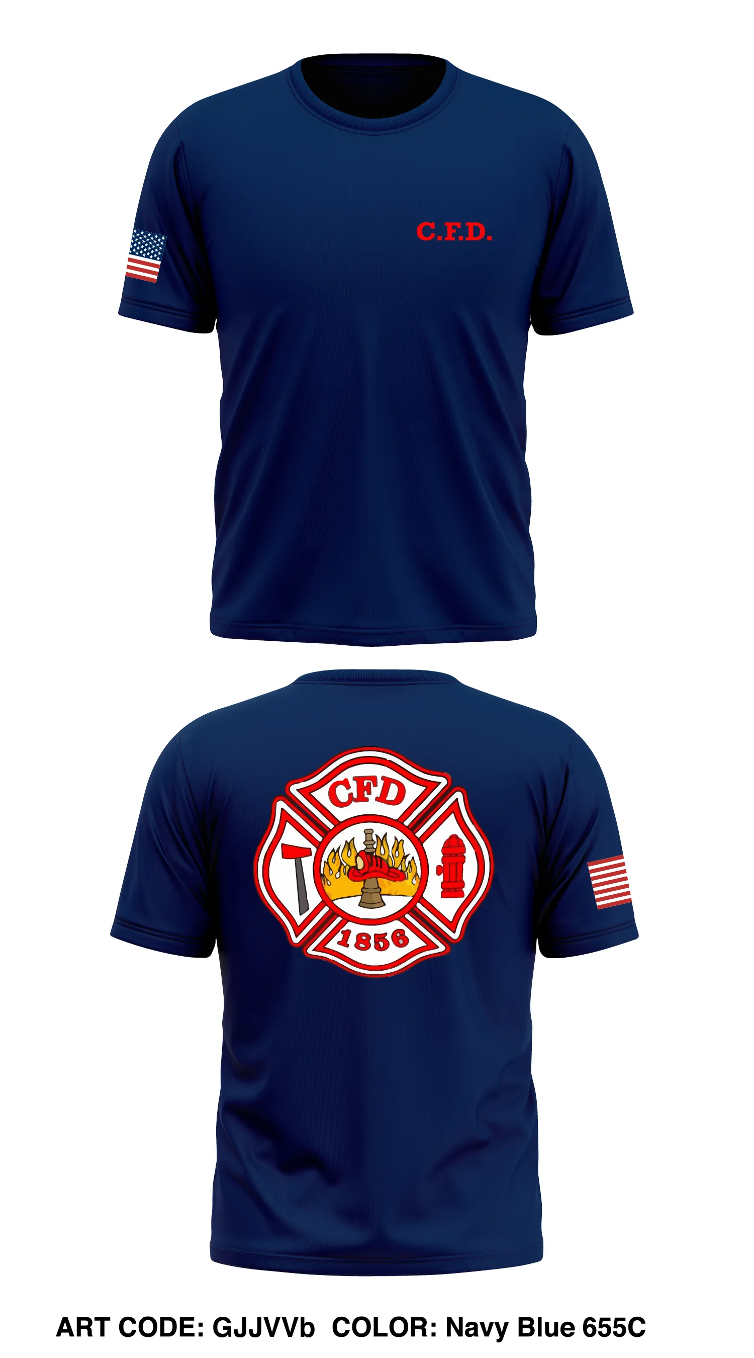 cridersville fire department  Store 1 Core Men's SS Performance Tee - GJJVVb