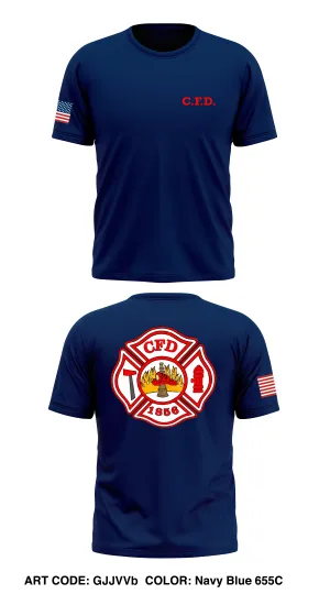 cridersville fire department  Store 1 Core Men's SS Performance Tee - GJJVVb