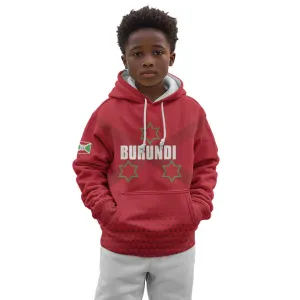 Custom Burundi Football Kid Hoodie Go Intamba Go LT15