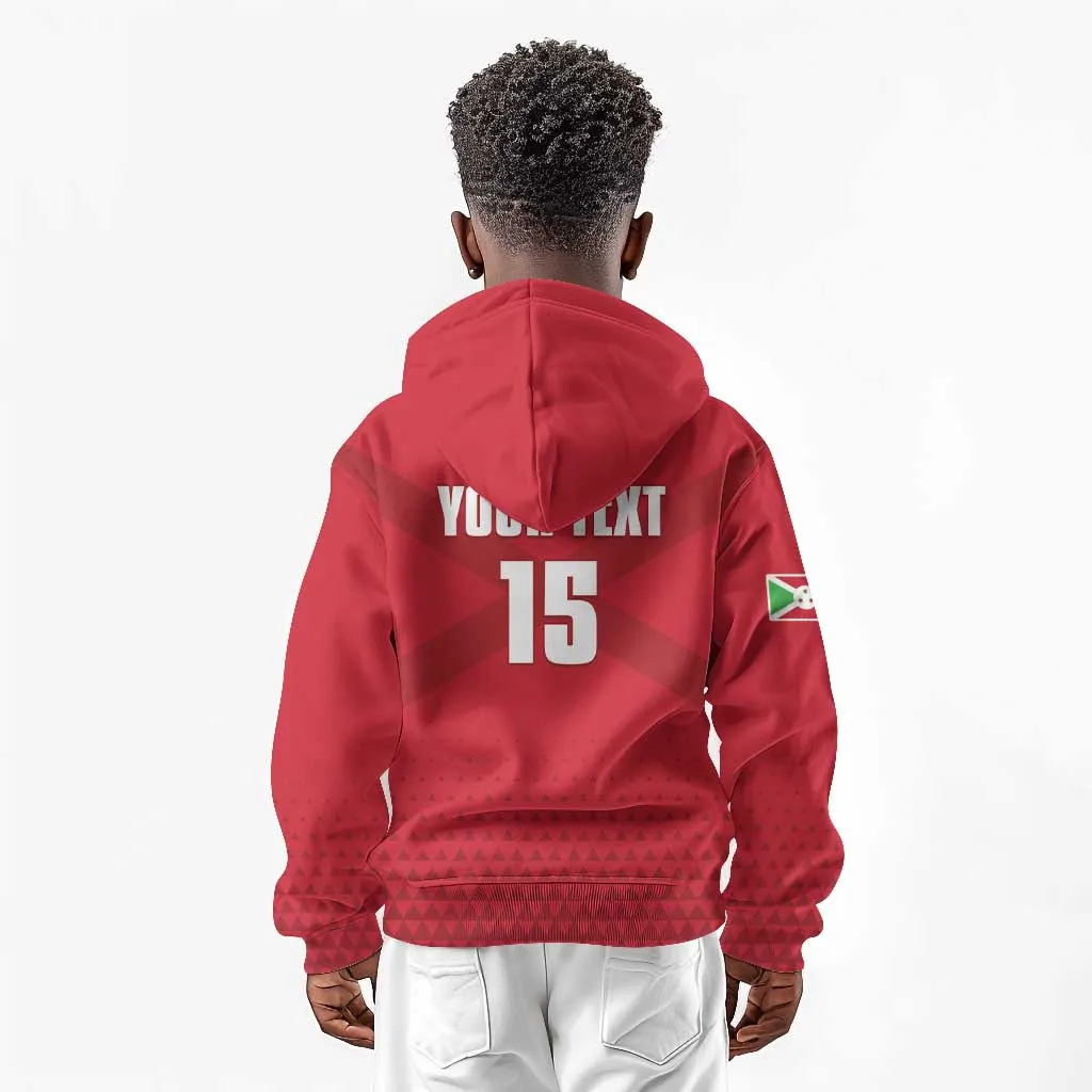 Custom Burundi Football Kid Hoodie Go Intamba Go LT15