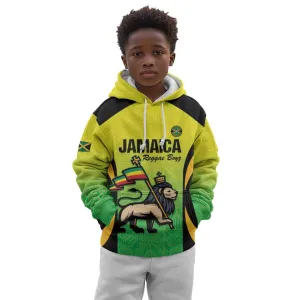 Custom Jamaica Football Kid Hoodie Go Champions LT15