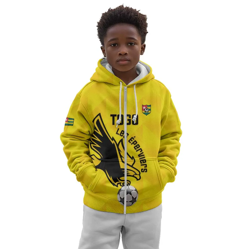 Custom Togo Football Kid Hoodie Go Champions LT15