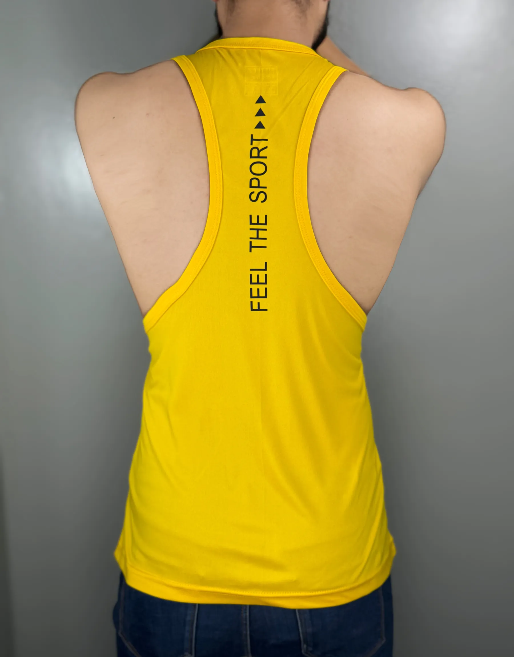 CUT TANK TOPS LIGHT-WEIGHT AND MOISTURE-WICKING FABRIC - FT