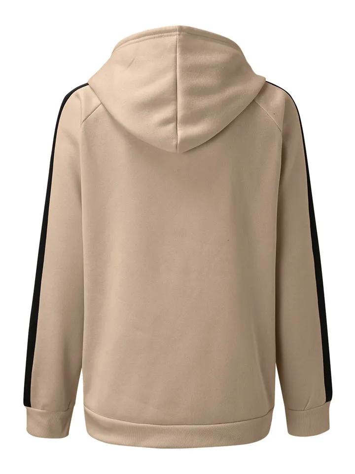 Cute Cat Print Thicken Keep Warm Zipper Hoodies for Women