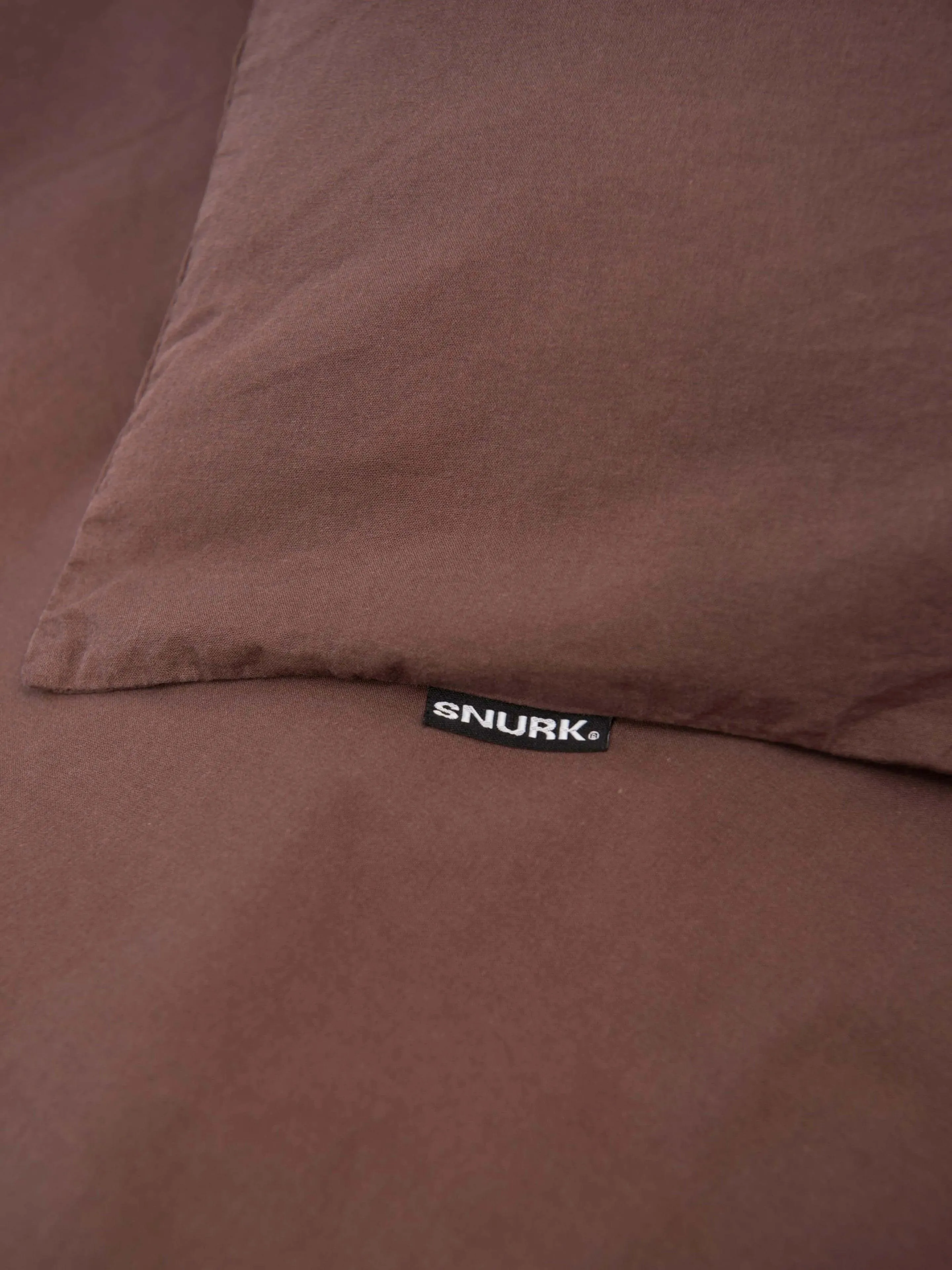 Dark Brown dekbedovertrek flanel