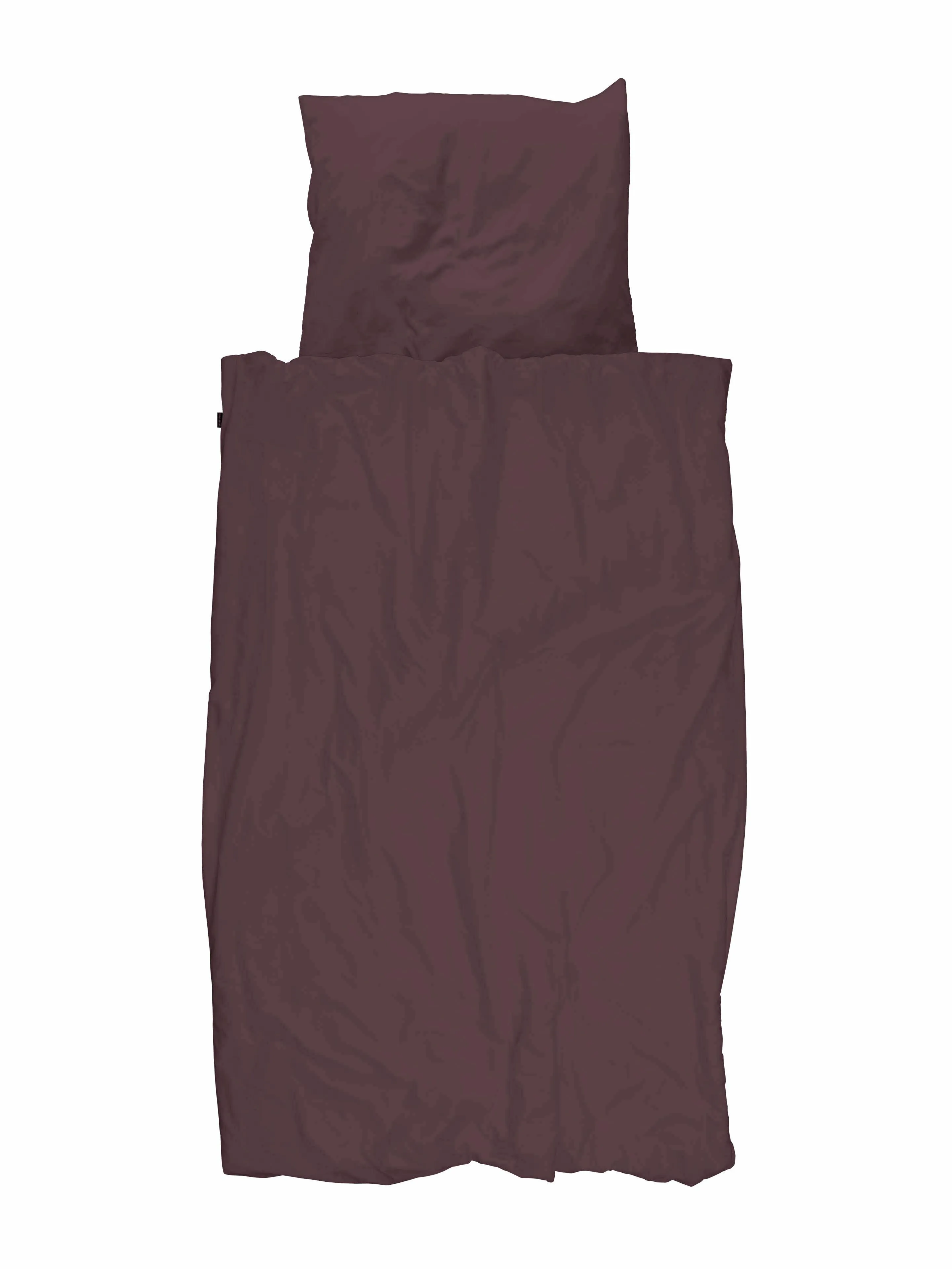 Dark Brown dekbedovertrek flanel