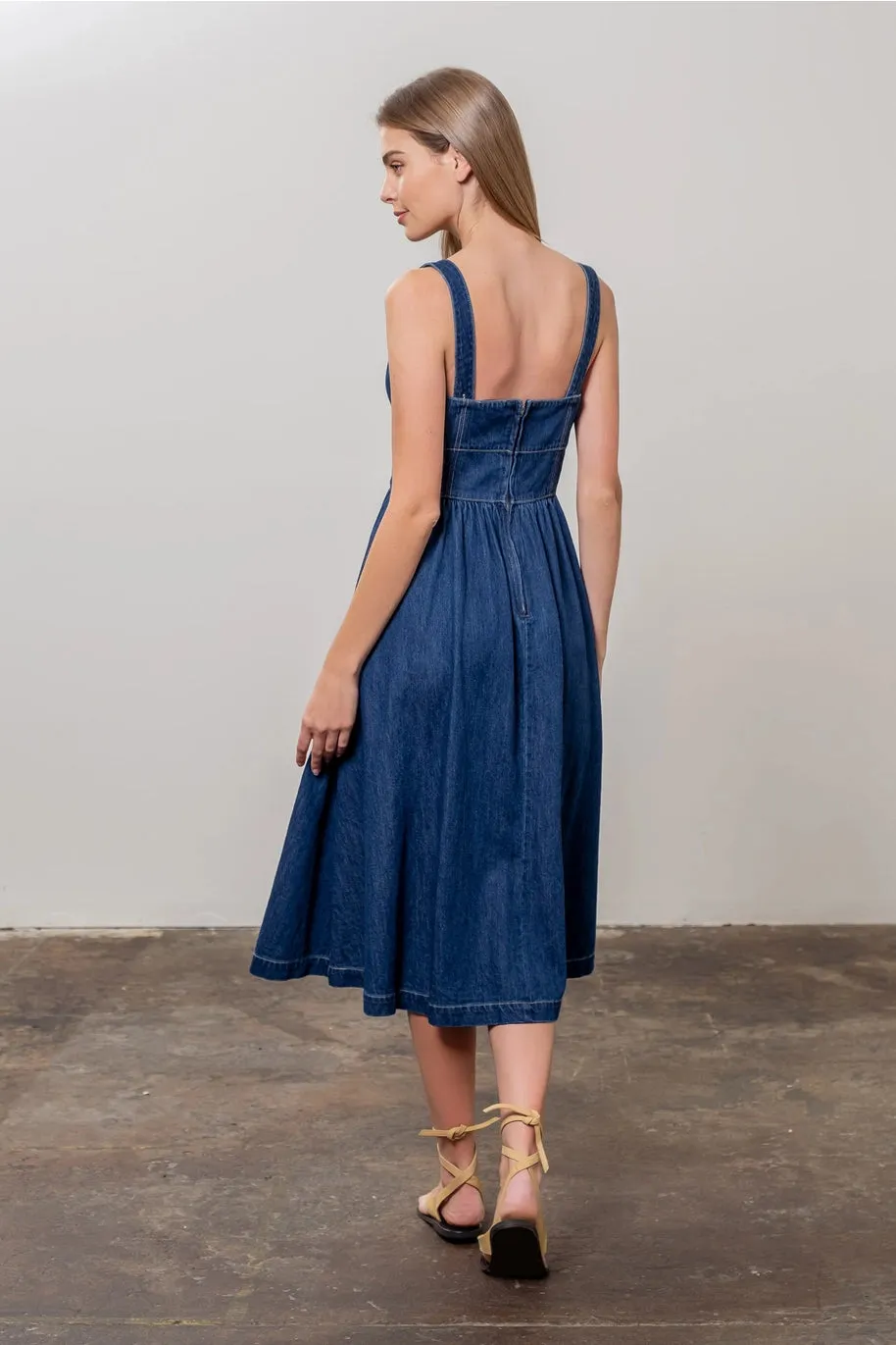 Denim Midi Dress