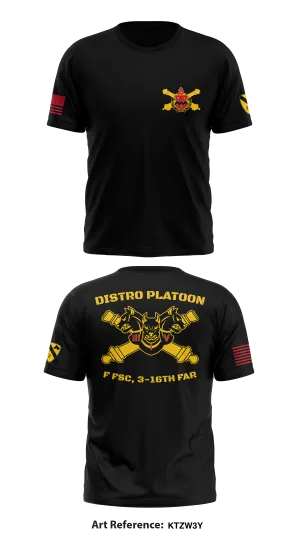 Distro Platoon, F FSC, 3-16th FAR, 2/1 CAV Store 1 Core Men's SS Performance Tee - ktZw3Y