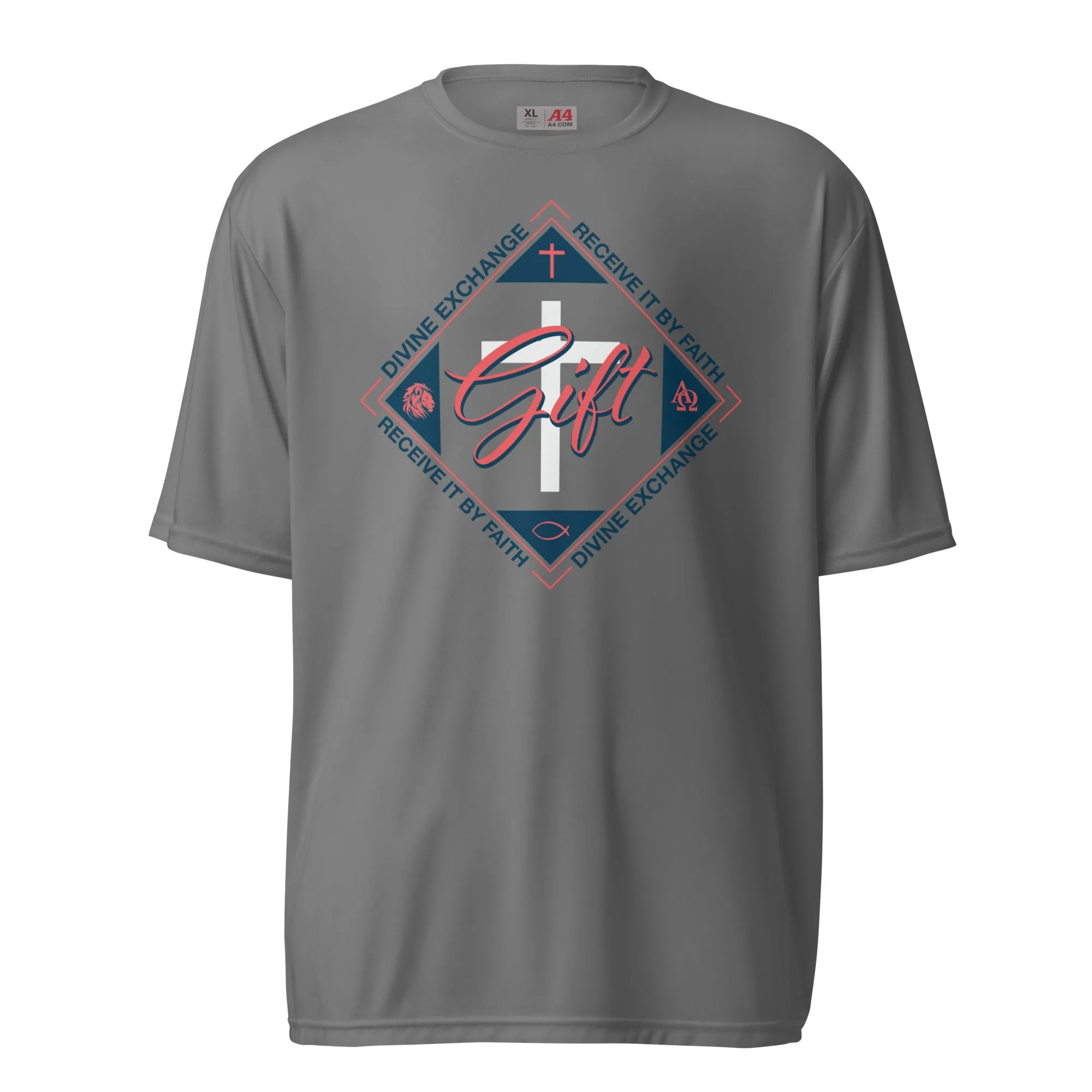 Divine Exchange - Unisex performance crew neck t-shirt