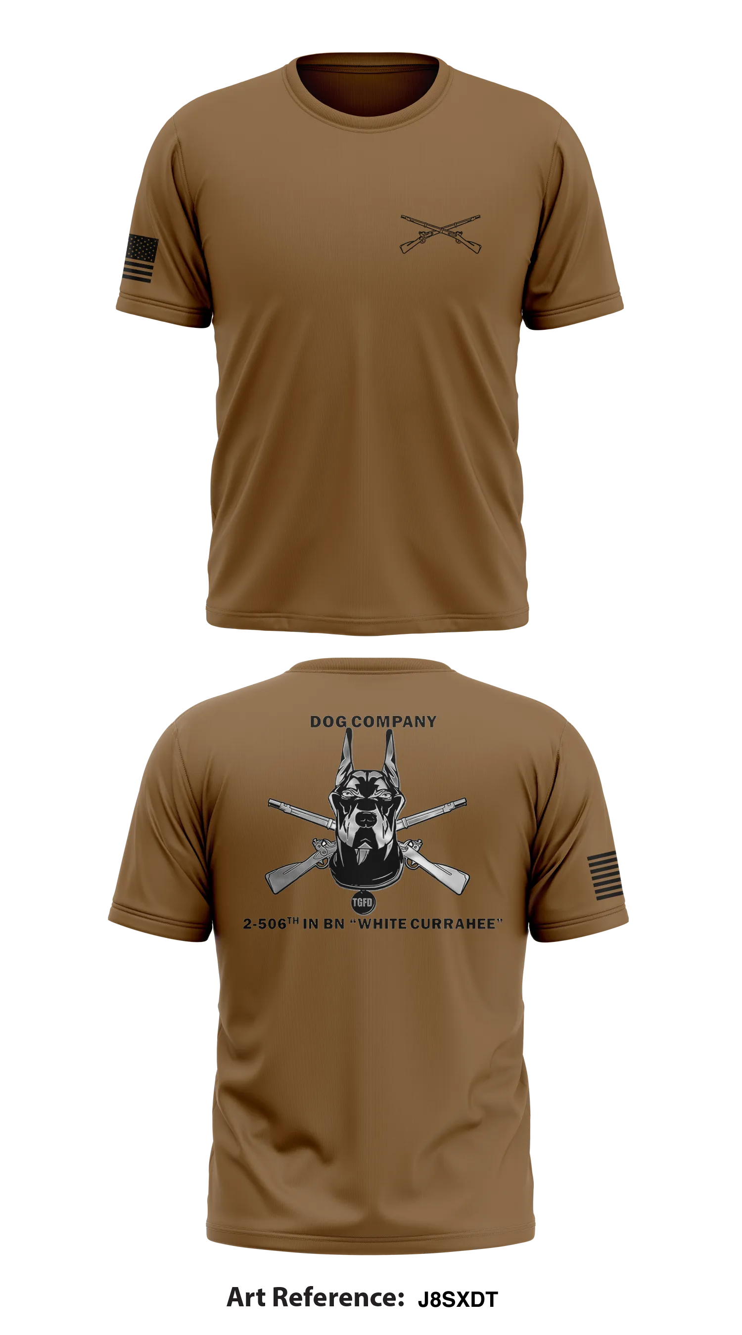 Dog Company, 2-506 IN Store 1 Core Men's SS Performance Tee - J8sXDt