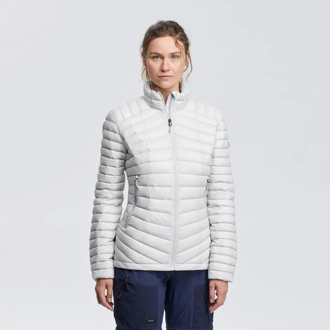 Doudoune en duvet de trek montagne - mt100 -5 °c - femme