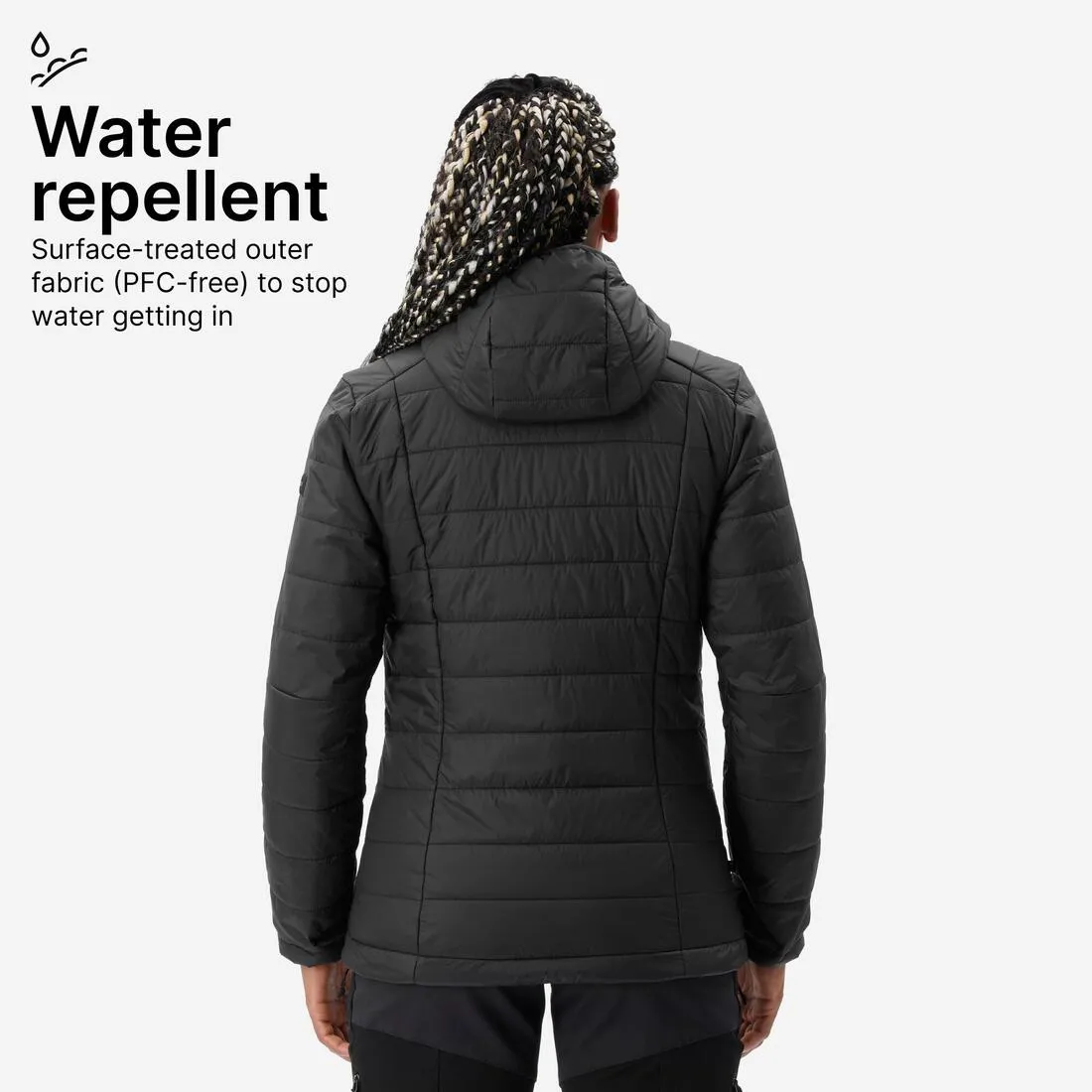 Doudoune synthétique à capuche de trek montagne - MT100 -5 °C - Femme