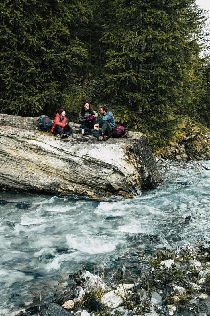 Doudoune synthétique à capuche de trek montagne - MT100 -5 °C - Femme