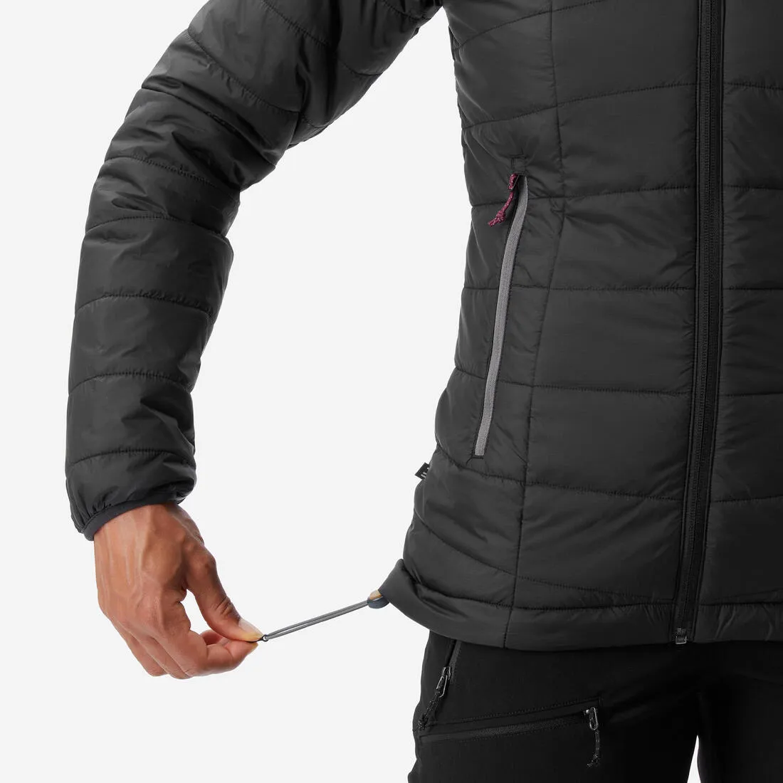Doudoune synthétique à capuche de trek montagne - MT100 -5 °C - Femme