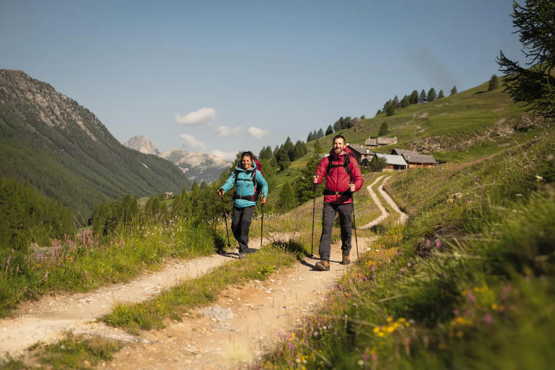 Doudoune synthétique à capuche de trek montagne - MT100 -5 °C - Femme