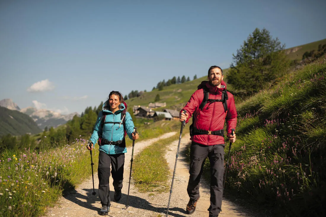 Doudoune synthétique à capuche de trek montagne - MT100 -5 °C - Femme