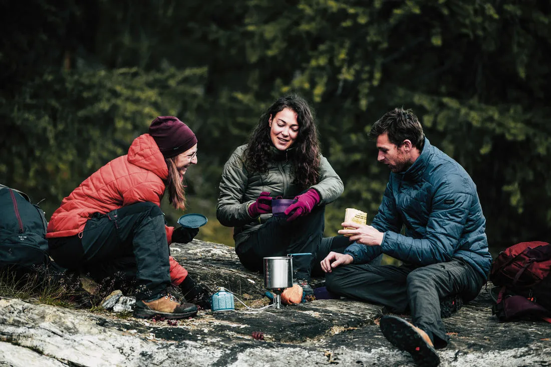 Doudoune synthétique à capuche de trek montagne - MT100 -5 °C - Femme