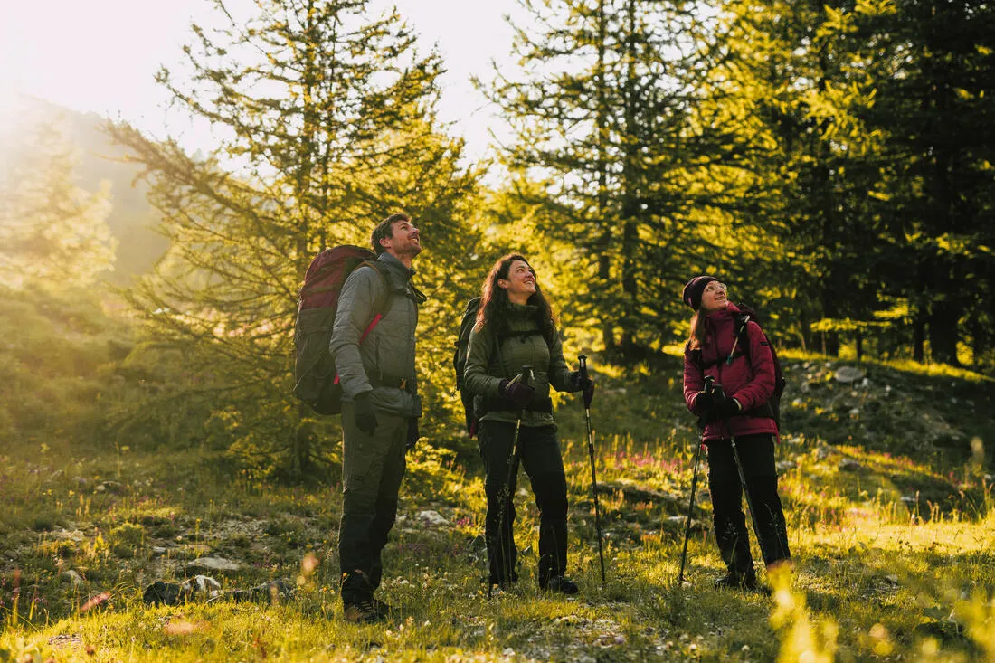 Doudoune synthétique à capuche de trek montagne - MT100 -5 °C - Femme