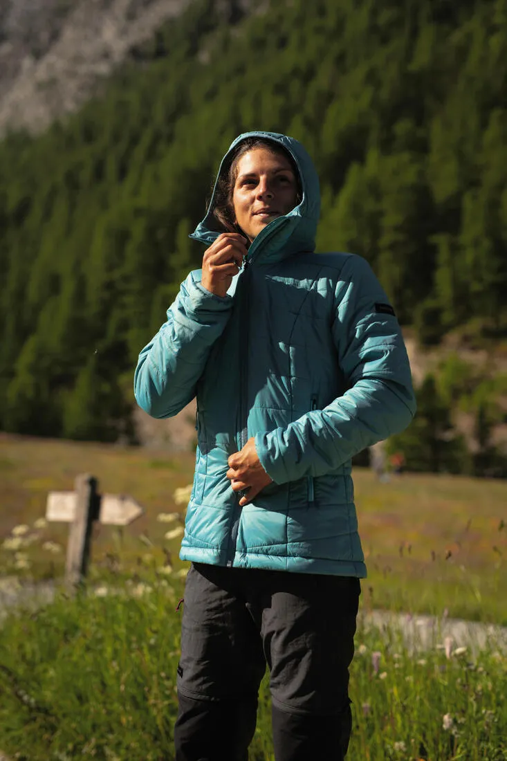Doudoune synthétique à capuche de trek montagne - MT100 -5 °C - Femme