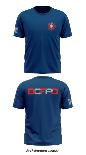 Downs Fire Department Store 1 Core Men's SS Performance Tee - GEcBqD