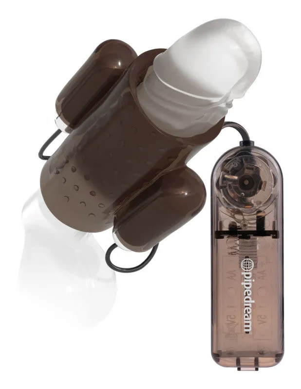 Dual Vibrating  Sleeve - Smoke