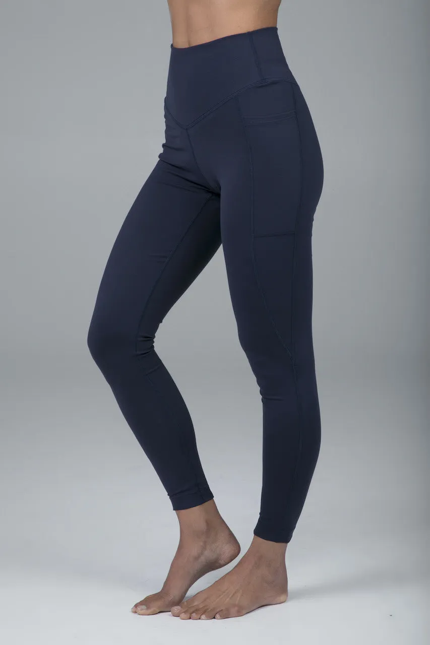 DUCHESS YOGA 7/8 LEGGING: MARINE NAVY