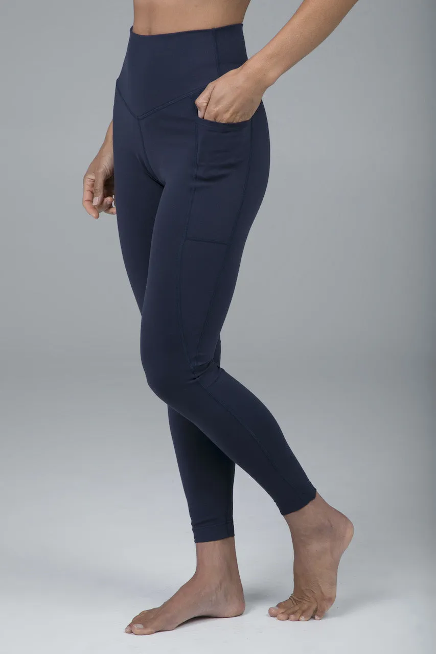 DUCHESS YOGA 7/8 LEGGING: MARINE NAVY