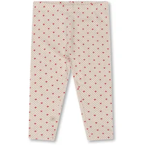 Elois leggings - Lots of love red