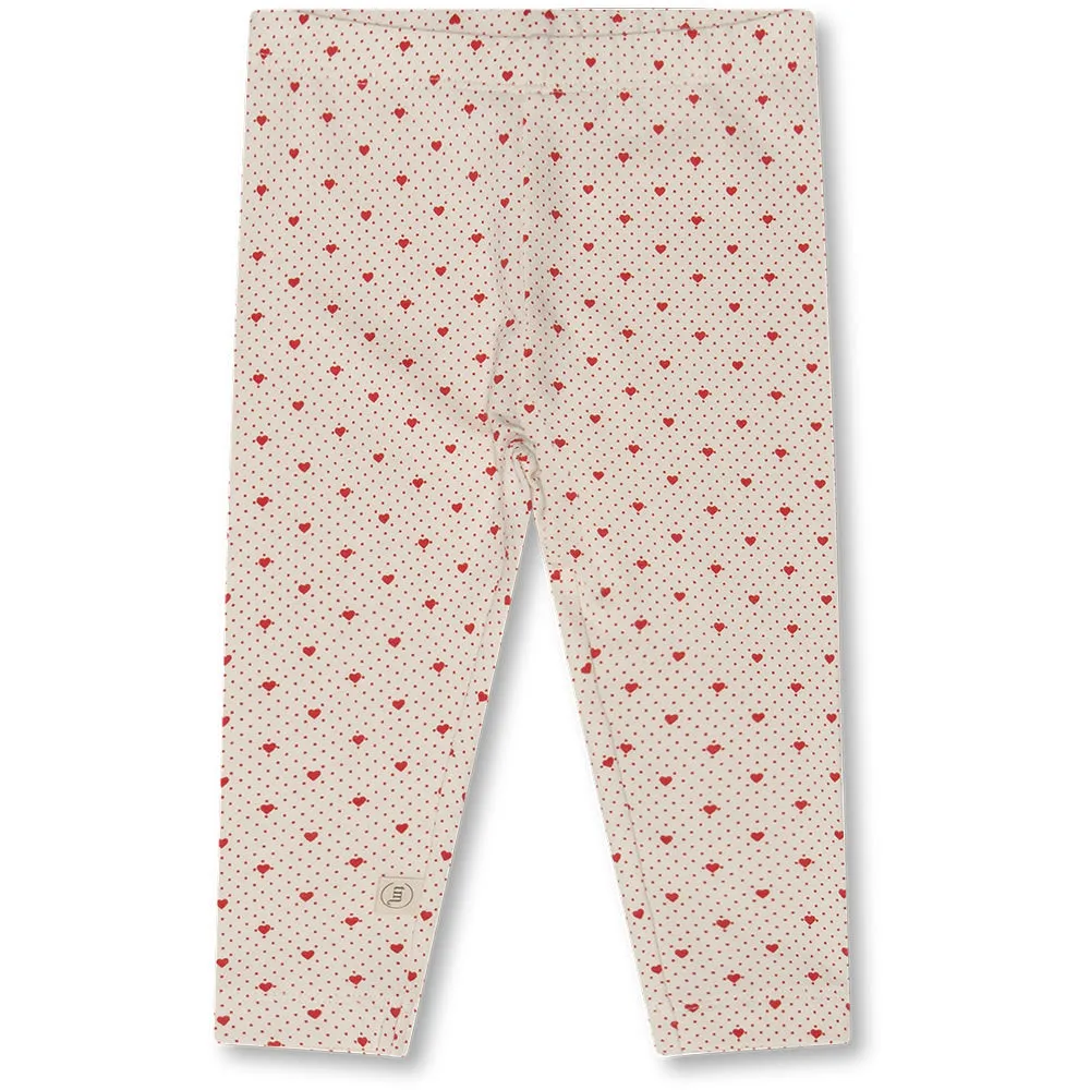 Elois leggings - Lots of love red