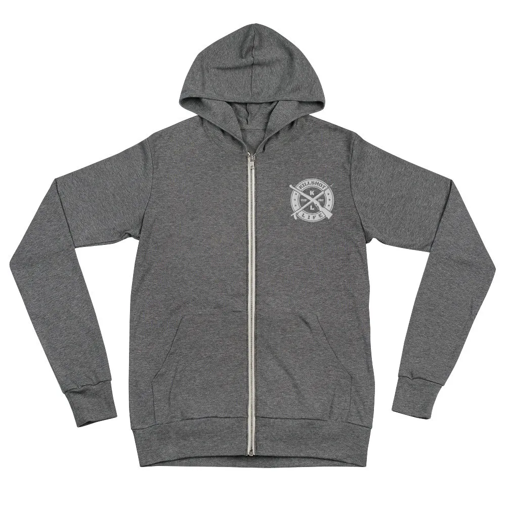Embroidered KILLSHOT Lightweight Zip Hoodie