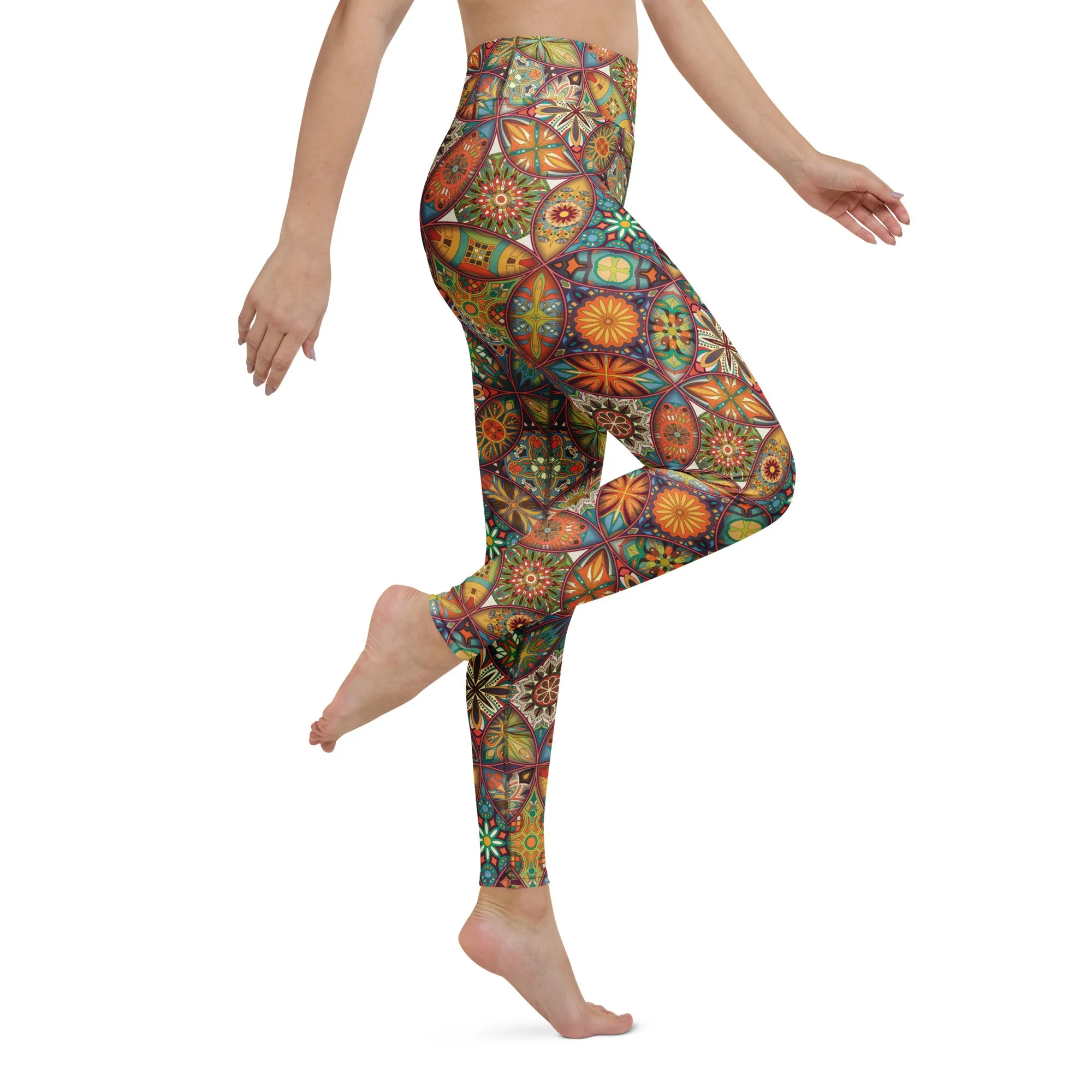 Enchanted Mirage Mandala Yoga Leggings