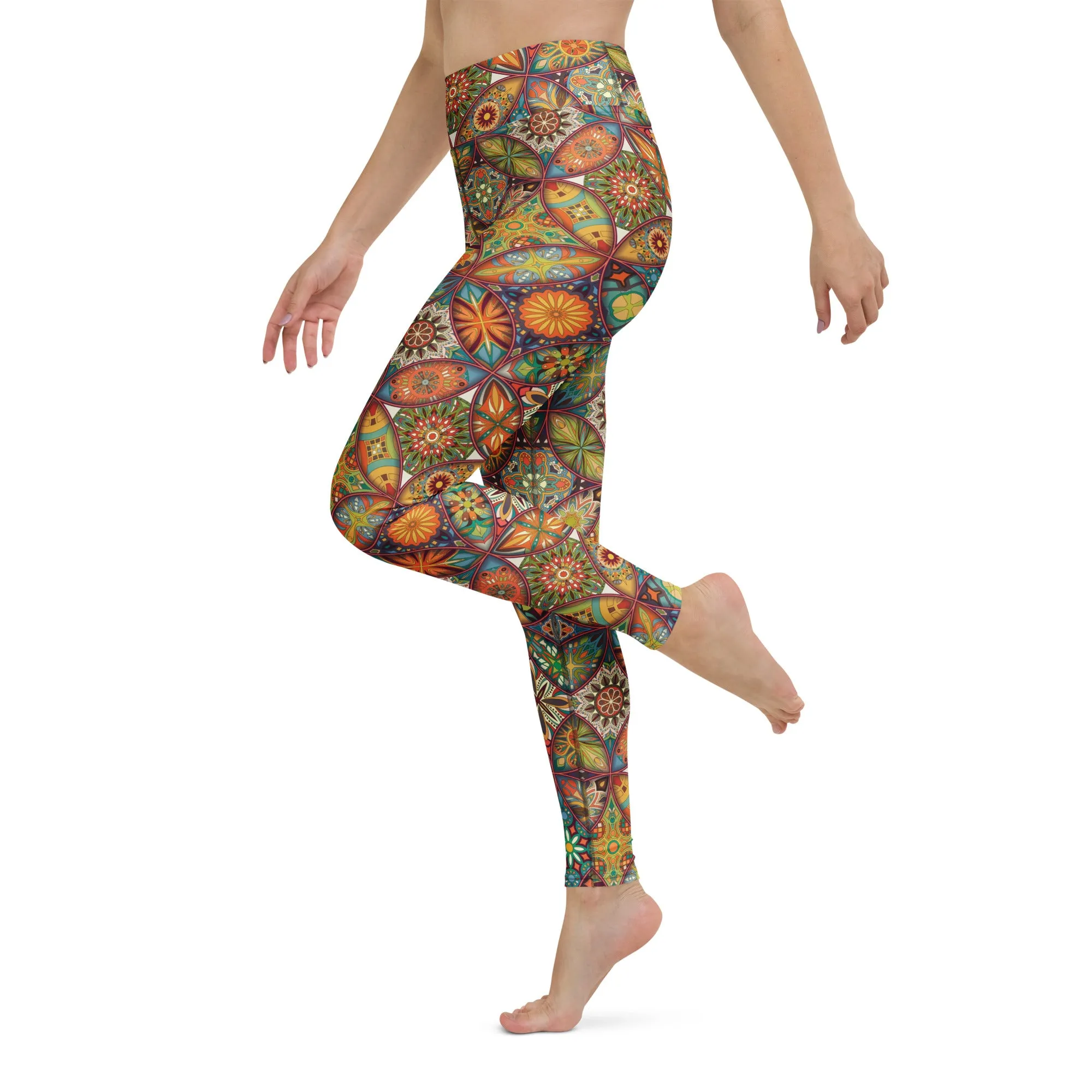 Enchanted Mirage Mandala Yoga Leggings