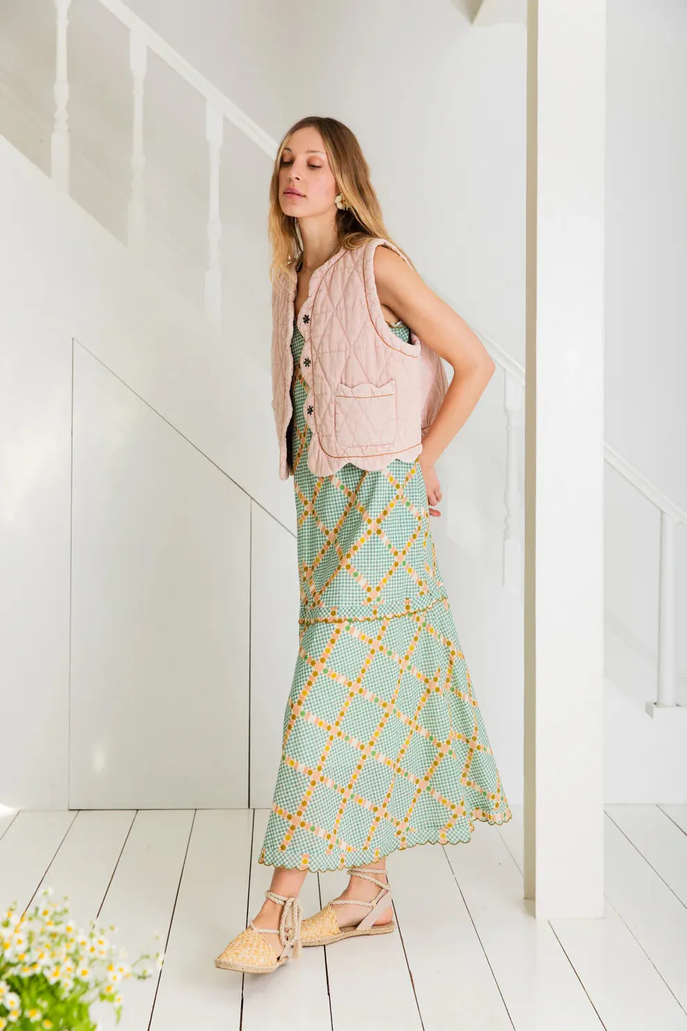 Estelle Gilet - Chalk Pink