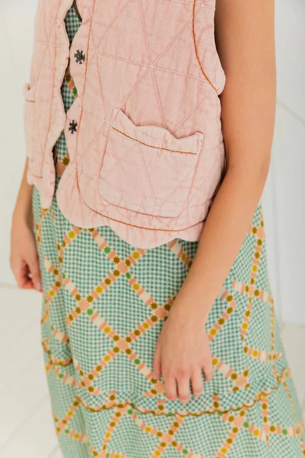 Estelle Gilet - Chalk Pink