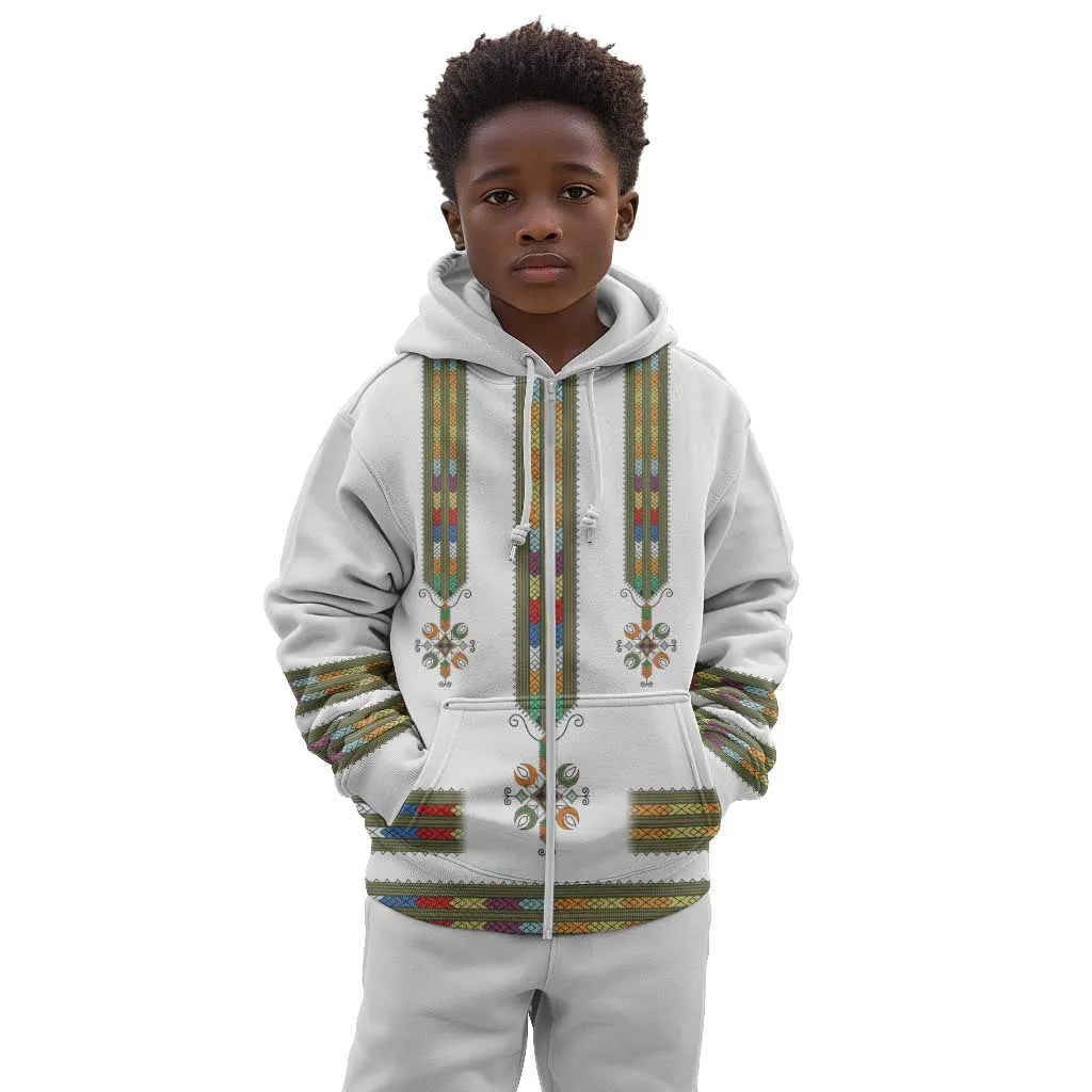 Ethiopia Kid Hoodie Ethiopian Traditional Habesha Style LT15