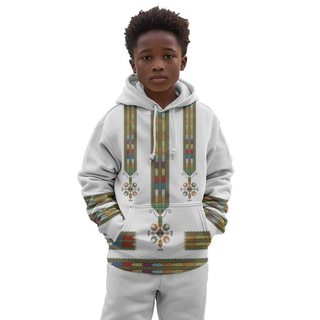 Ethiopia Kid Hoodie Ethiopian Traditional Habesha Style LT15