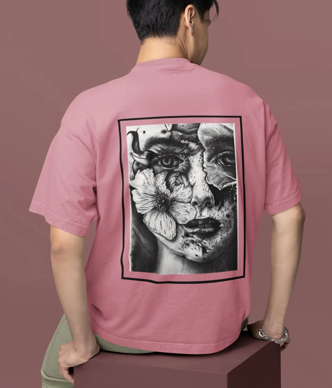 Eyes Of The Bloom - Terry Oversized T-Shirt