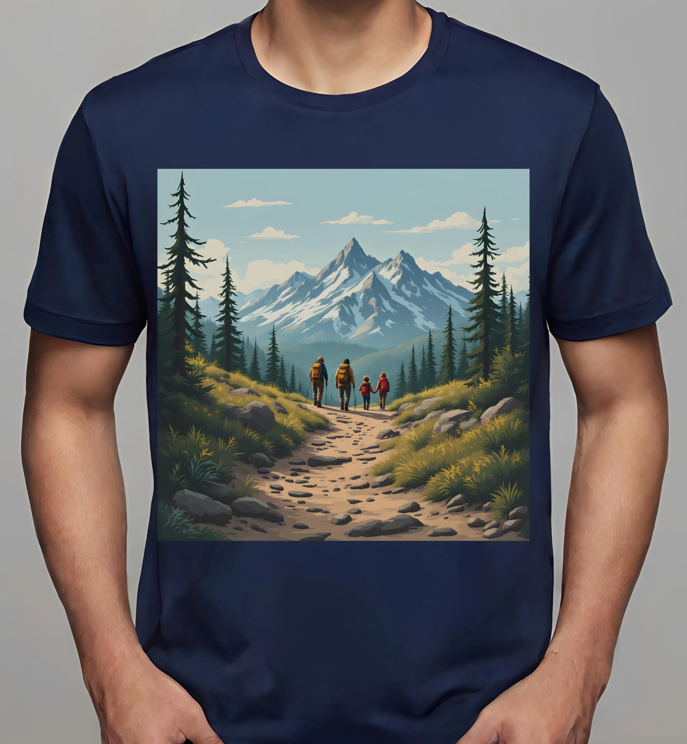 family vacation shirts: Trailblazing Family Adventure | Classic T-Shirt (Unisex)