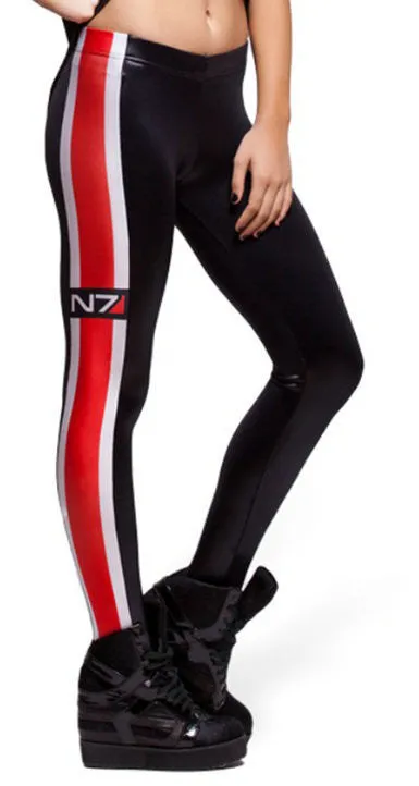 Fashion Striped Series Printed Style Creative Leggins Fitness Women Pants