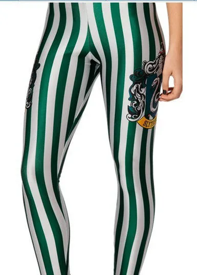 Fashion Striped Series Printed Style Creative Leggins Fitness Women Pants