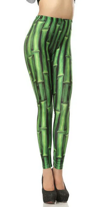 Fashion Striped Series Printed Style Creative Leggins Fitness Women Pants