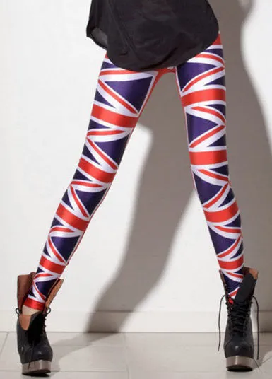 Fashion Striped Series Printed Style Creative Leggins Fitness Women Pants