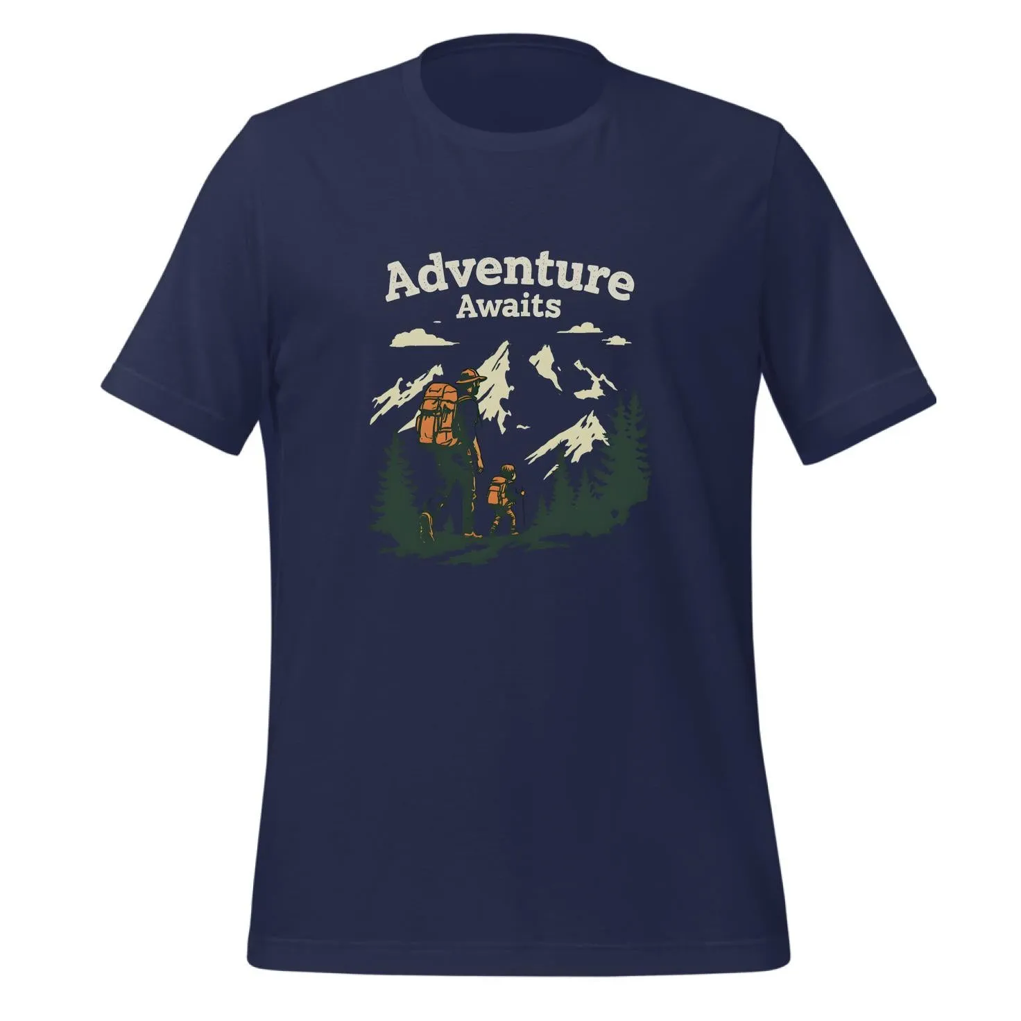 Father Child Adventure Hiking Design | Classic T-Shirt (Unisex)
